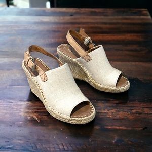 NWOT Tom’s Slingback Wedge Sandal
